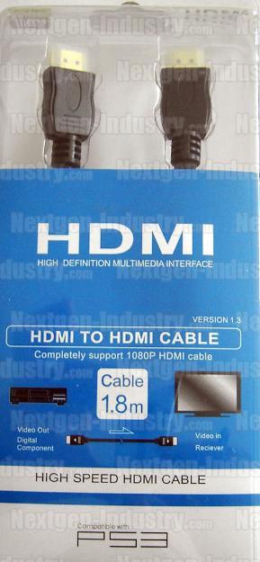 CABLE HDMI BLINDE Plaqu� or 1.80m