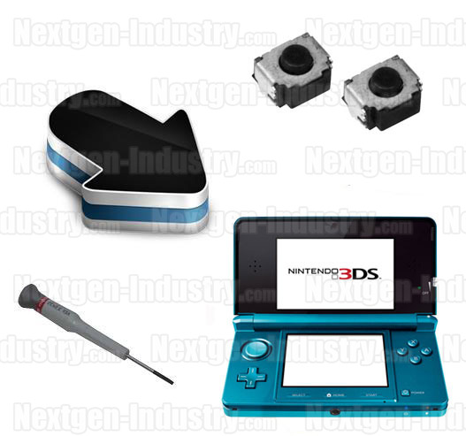 R�paration G�chettes Bouton R et L Nintendo 3DS