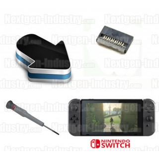 Réparation connecteur nappe glissière Nintendo Switch