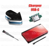 Installation connecteur USB-C chargeur Nintendo DS Lite
