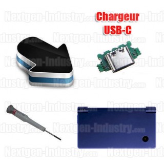 Installation connecteur USB-C chargeur Nintendo DSi