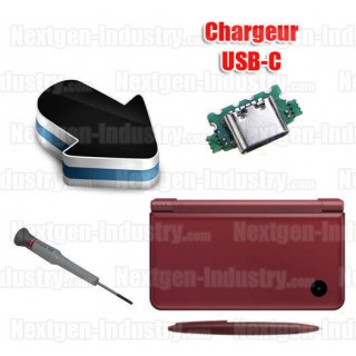 Installation connecteur USB-C chargeur Nintendo DSi XL
