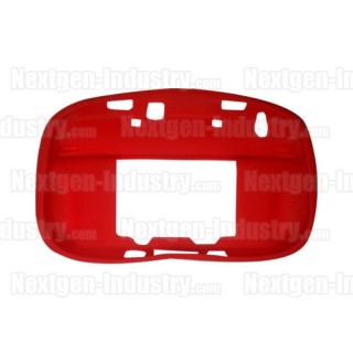 Housse silicone rouge manette GamePad Wii-U