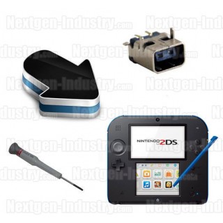 Réparation connecteur prise chargeur Nintendo 2DS