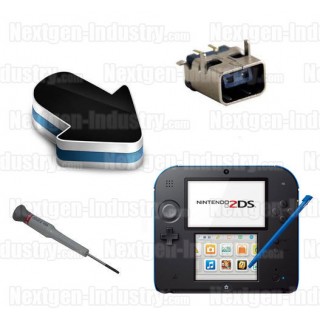 Réparation connecteur prise chargeur Nintendo 2DS Réparation connecteur prise chargeur Nintendo 2DS