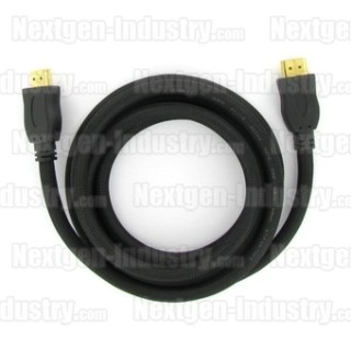 CABLE HDMI BLINDE Plaqué or 1.80m