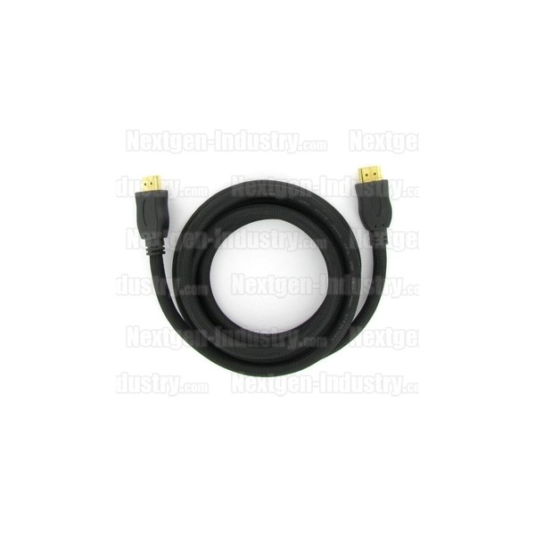 CABLE HDMI BLINDE Plaqué or 1.80m